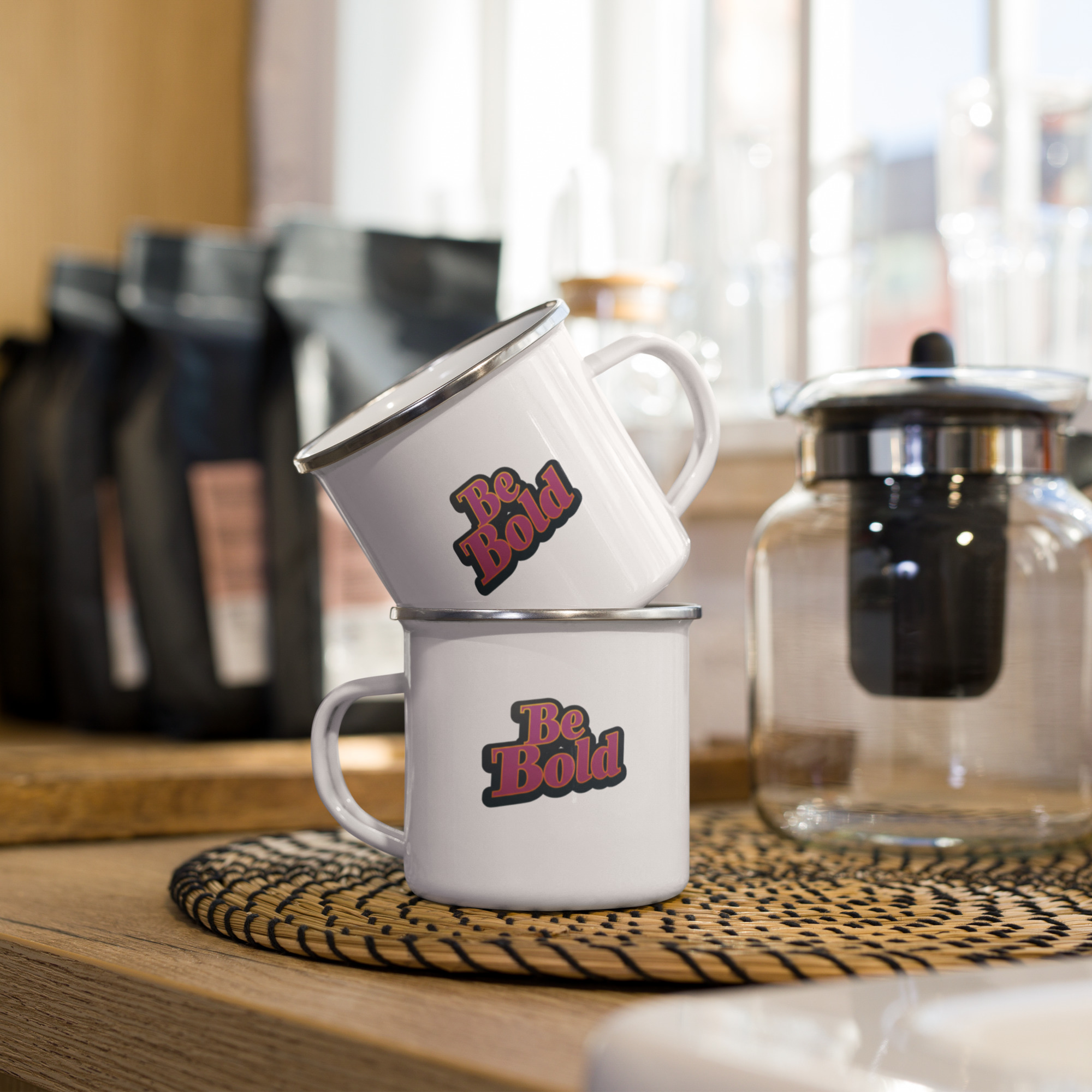 Enamel Mug: Be Bold
