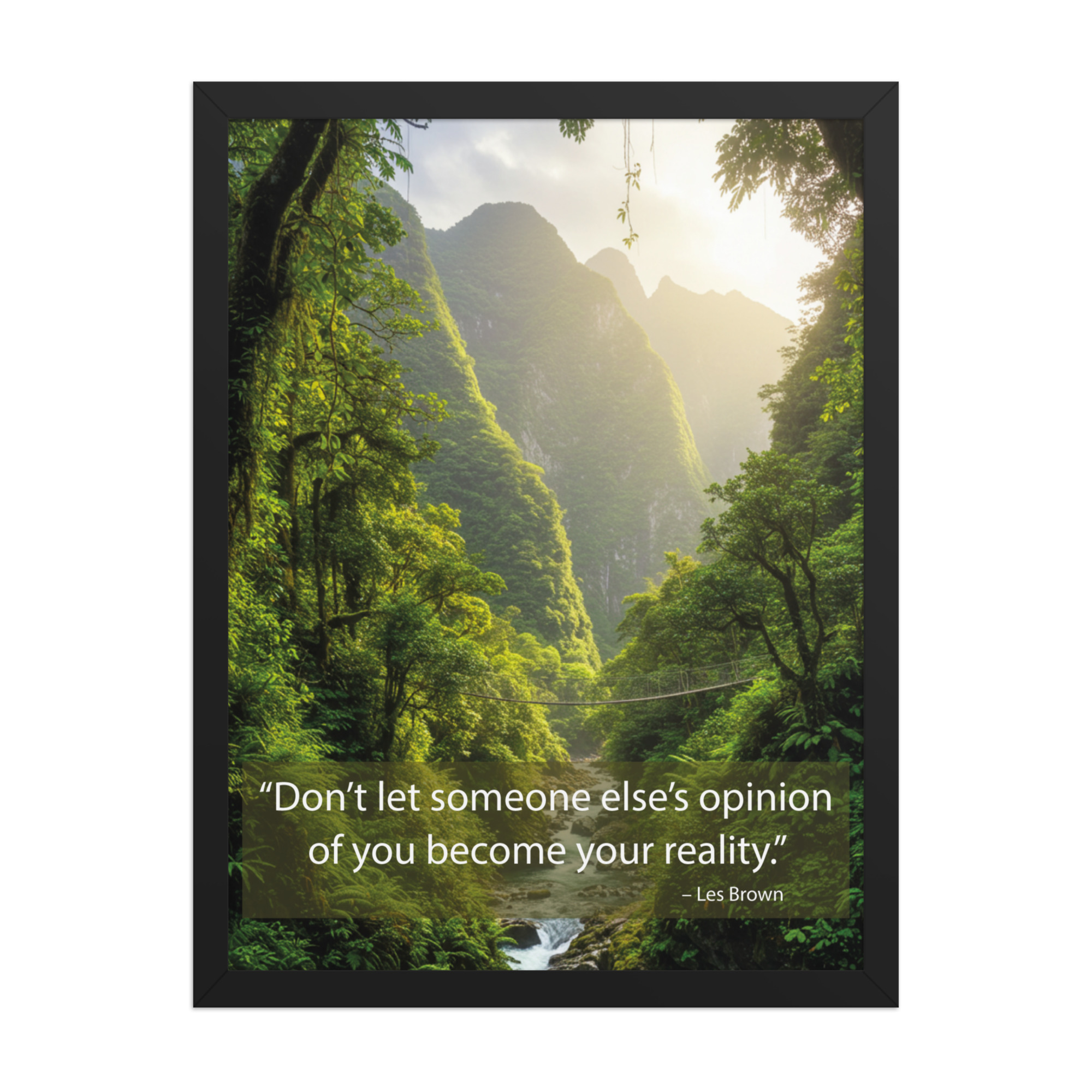 Framed poster: Don’t let someone else’s opinion