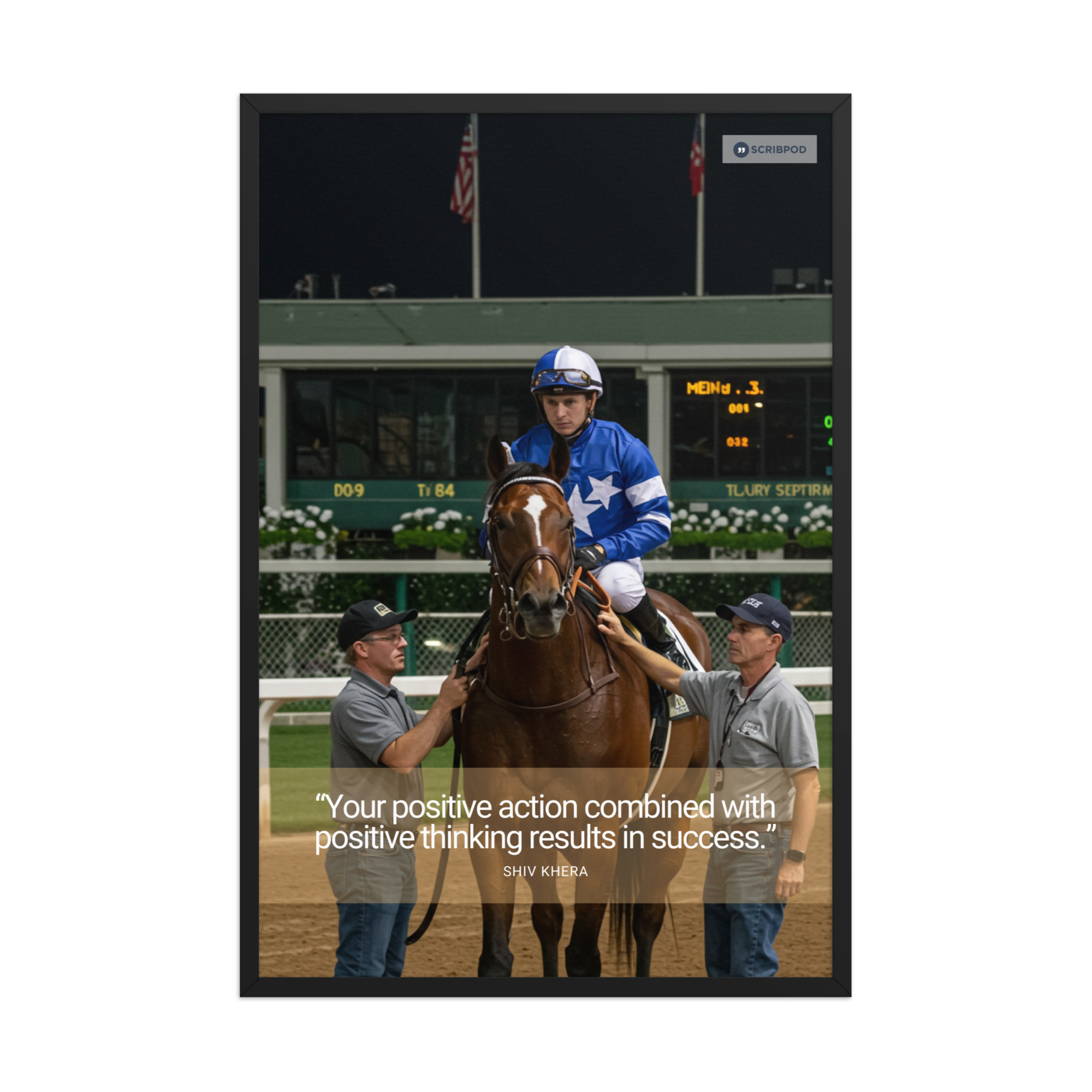 Framed poster: Your positive action combined