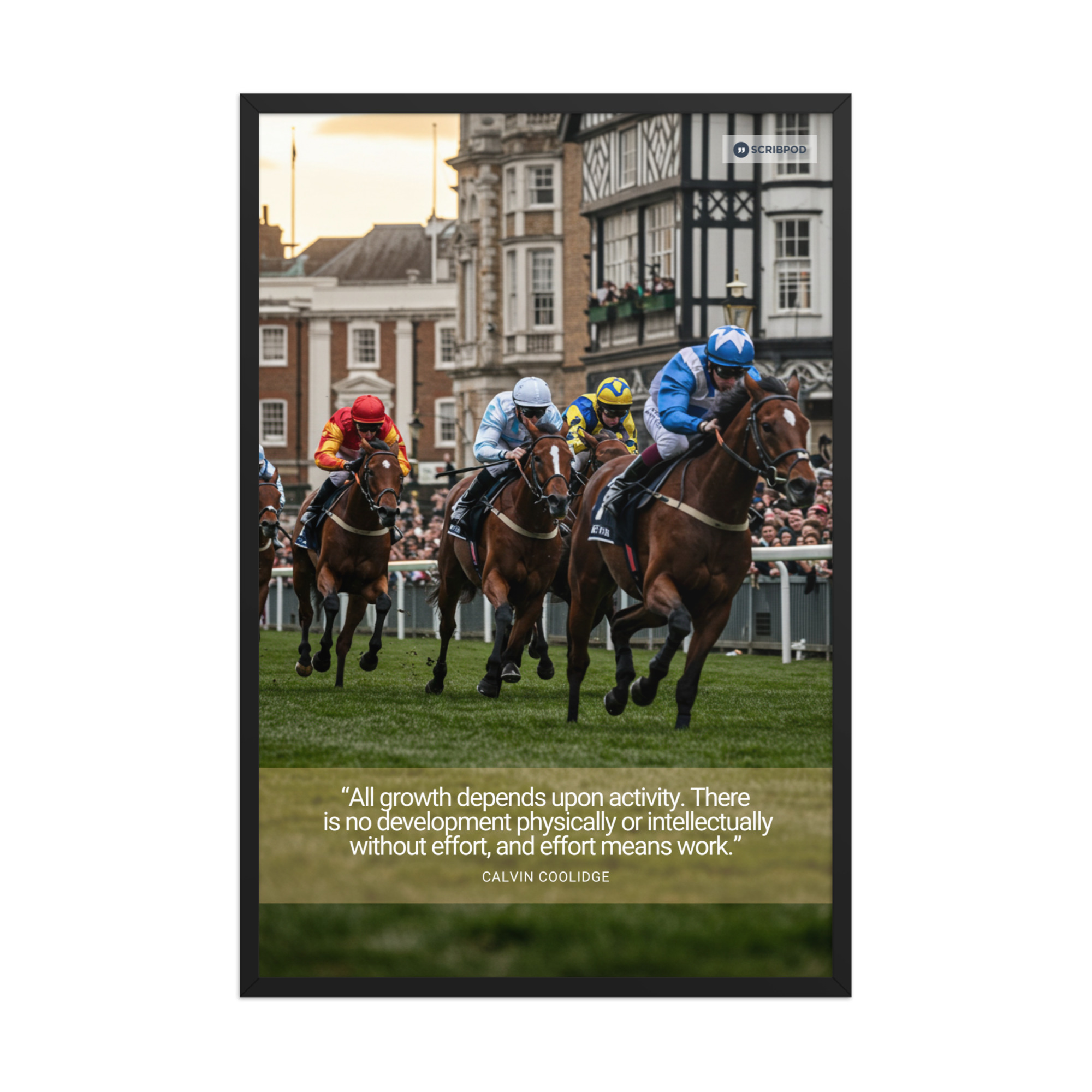 Framed poster: All growth depends upon activity