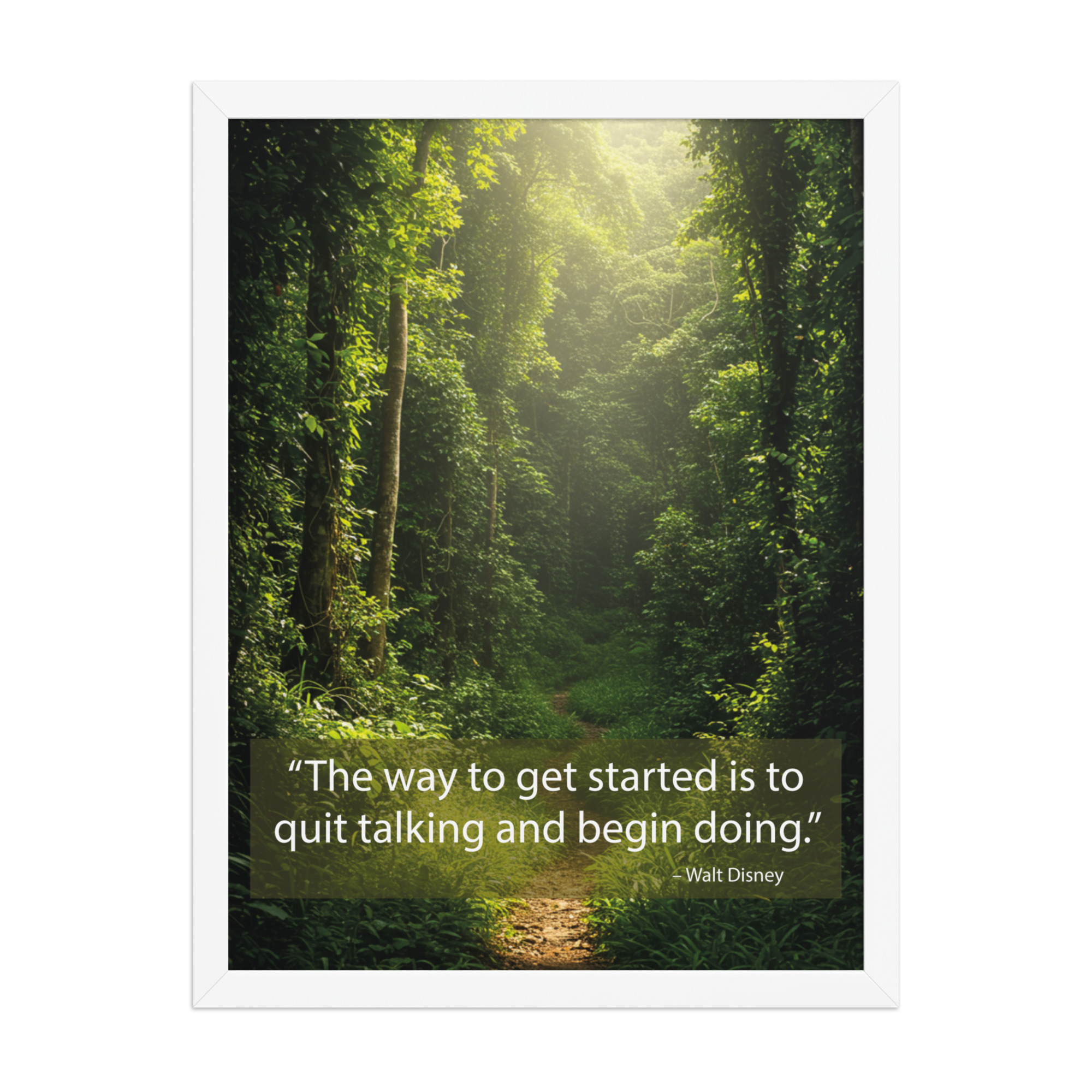 Framed poster: The way to get started