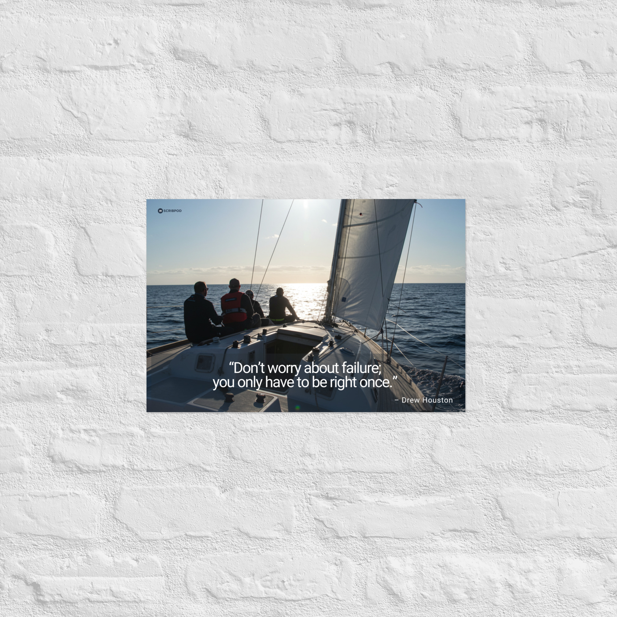 Poster Print: Don’t worry about failure