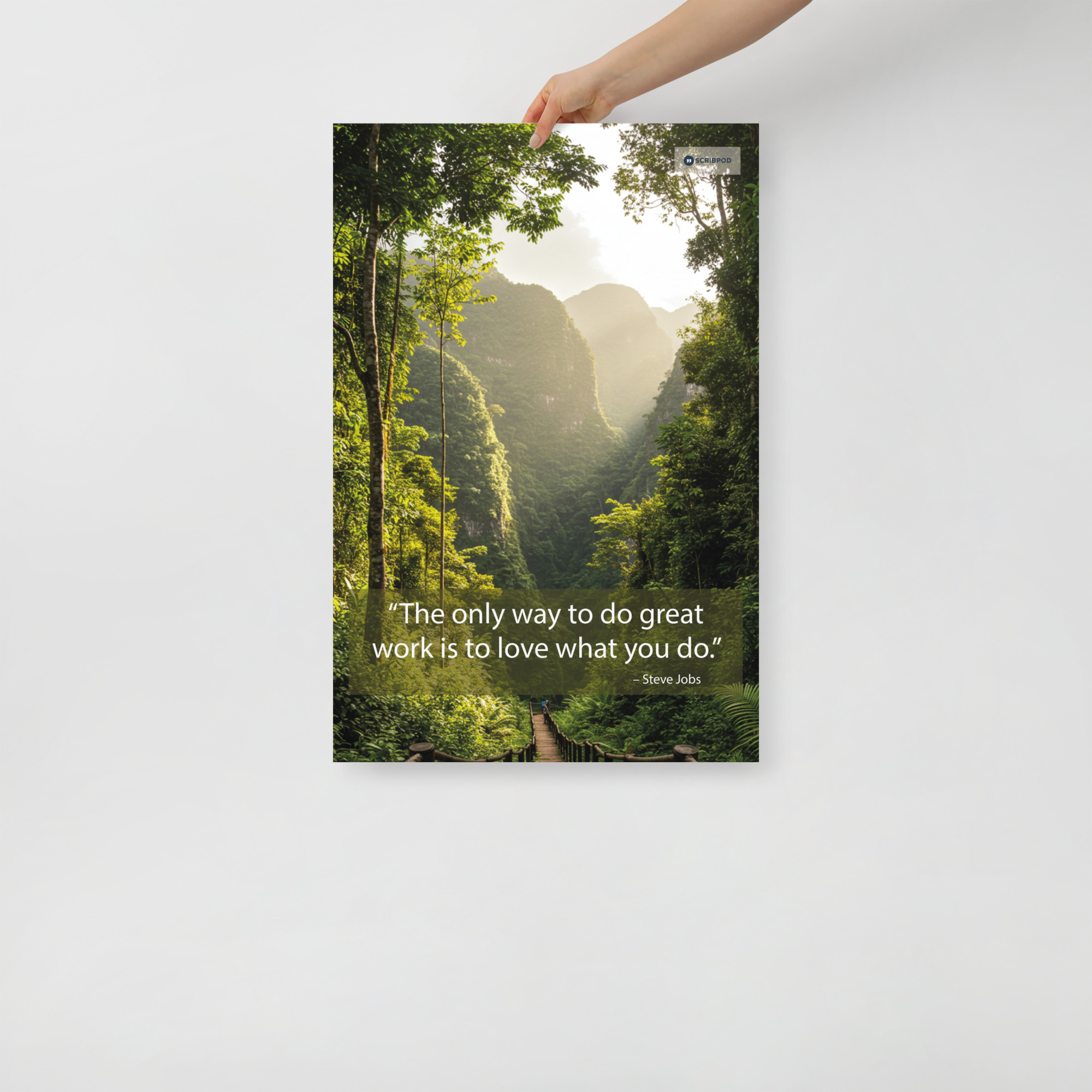 Poster Print: The only way to do great work