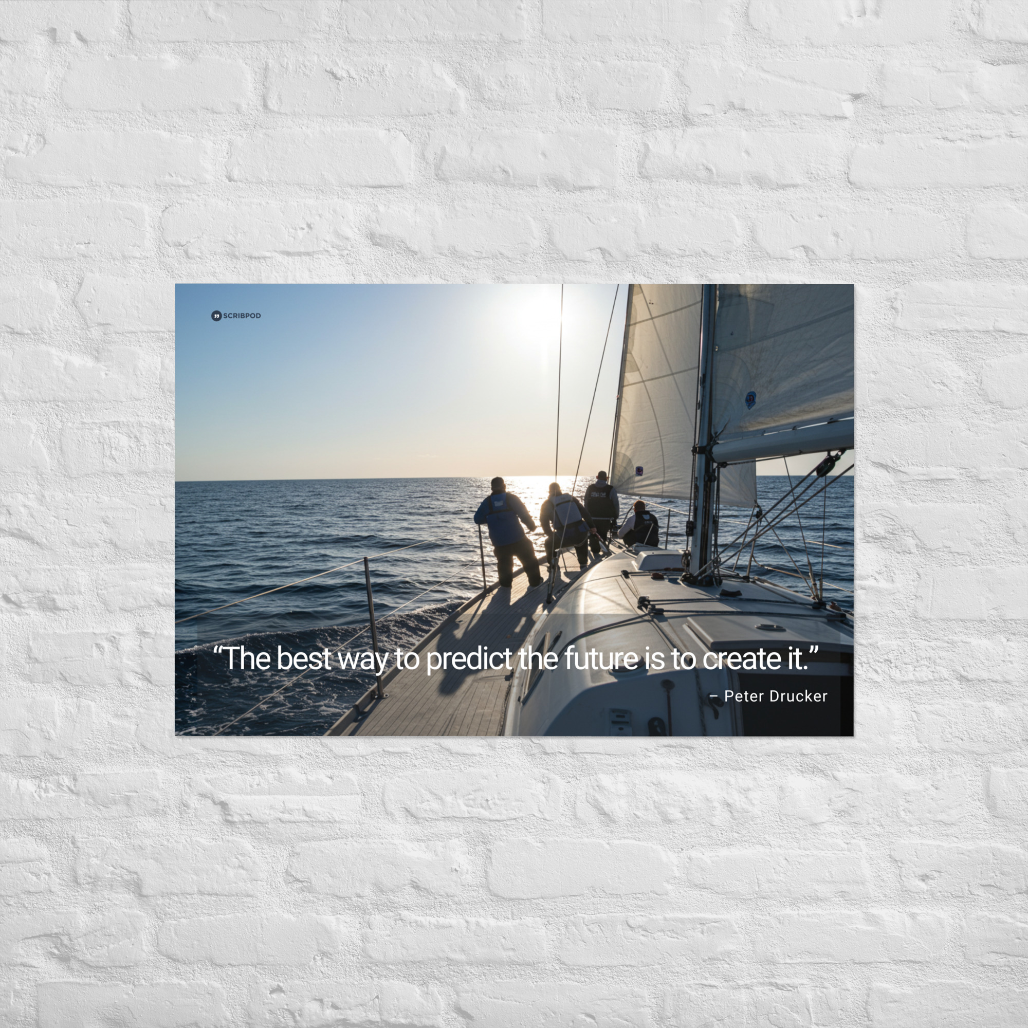 Poster Print: The best way to predict the future