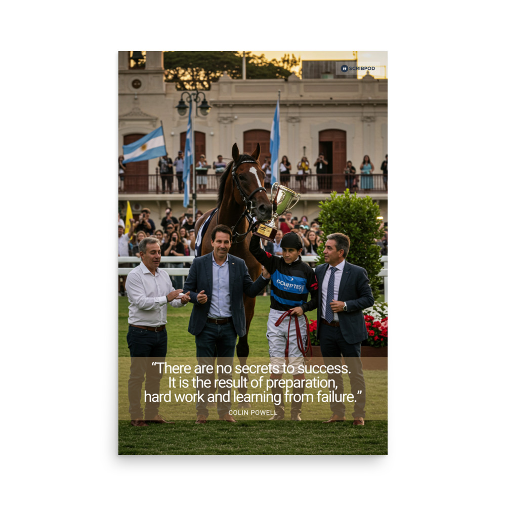 Poster Print: There are no secrets to success